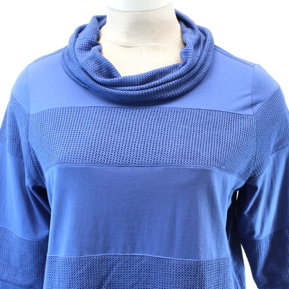 CJ BANKS Blue Top Blouse 1X - Picture 3 of 8